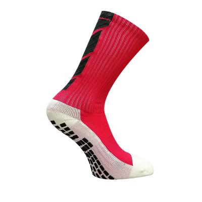 China Breathable single football long jars hot sale fashion sports socks men anti slip high quality sports sock for sale