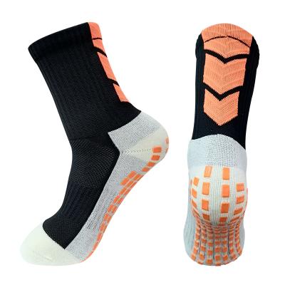 China Breathable Custom Non-Slip Athletic Football Anti Slip Terry Thermal Tube Socks Basketball Sports Grip Socks for sale