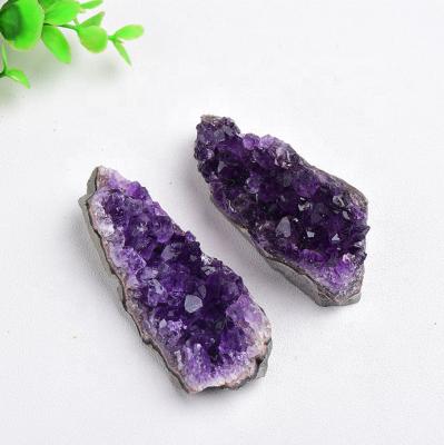 China Hot Selling High Quality Natural Geode Crystal Cluster Raw Gemstone Healing China Uruguay Amethyst Group Amethyst Stones for sale