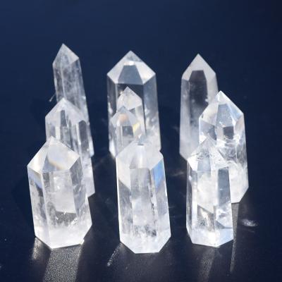 China Natural Cut Clear Quartz Crystal Points Terminated Healing From China for sale