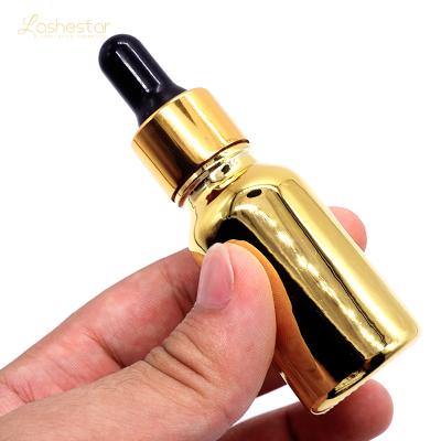 China Make Glue Lashestar Dry Faster Custom 15ml Private Label Gold Bottle Peach Sniff Super Bonder for sale