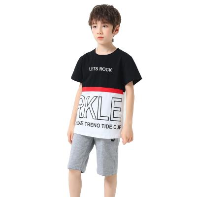 China Breathable Kids T-shirt Set Summer Clothing Boys Sportswear Quick-drying Clothes Short Sleeve Basketball Suit Kids Tracksuit Boys Outfit for sale