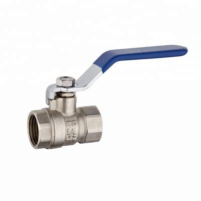 China China Manufacturer Female xFemaleTop PTFE General Distinctive Seal Forged CW617N Ball Valve Nickel Plated for sale