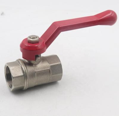 China General Higher Quality Full Brass Left Hand Forged Brass Ball Valve With Steel Handle for sale