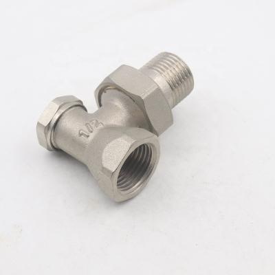 China General 1/2 Forged Rubber Seal Angle Brass Radiator Valve for sale