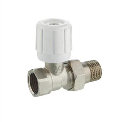 China General Hot Sale Forged Brass Straight Radiator Valve for sale