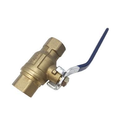 China General top selling low pressure dn15 brass water forged ball valve with long body for sale