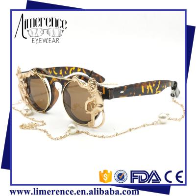 China Fashion sunglasses 2017 steampunk glasses vintage steampunk folds uv400 sunglasses steampunk glasses for sale