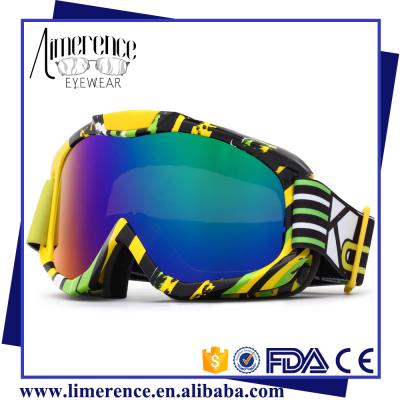 China SKI Hight quality ski goggles CE lenses ski snow goggles ski google for winter with custom logo for sale