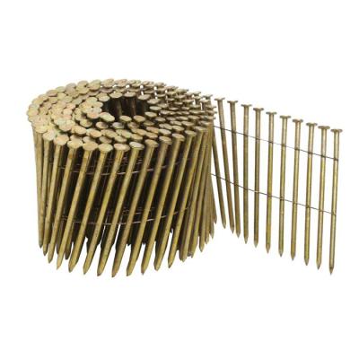 China Factory Direct High Quality Flat 15 Degreering Shank Wire Assembled Coil Nails for sale