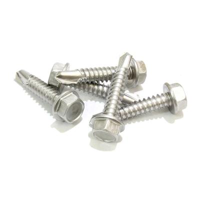 China Flugelhorn Screw Manufacturer DIN7504K 5.5x38mm Hex Flanged Head Without Gasket Self Drilling Screw for sale