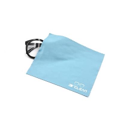 China Viable Custom Bulk Embossed Logo Printing Microfiber Lens Glasses Cleaning Cloths for sale