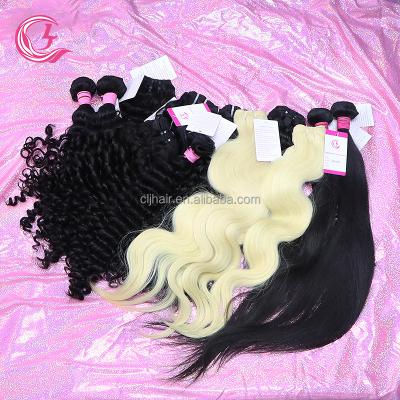 China Double Body Wave Machine Hair Weft Extensions, Cabelo Humano Indiano Body Wave Bundle, Cuticle Aligned Raw Virgin Blonde Weave Hair for sale