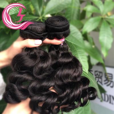 China Virgin Loose Curly Peruvian Hair 24-28 Inches, Thick Bouncy Curly Hand Feeling Hair Bundles Hair Yard Hair End for sale