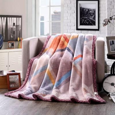 China Winter 8KG heavy embossed big Korean style mink blanket 200*240cm 2 ply or customized for sale