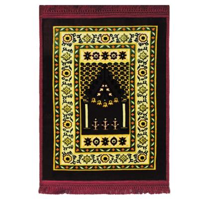 China Wholesale Price Waterproof Muslin High Quality Embossed Prayer Mat for sale