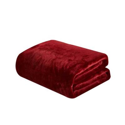 China Anti-pilling cheap thick fabric price fleece flannel printed sherpa throw blanket for sale