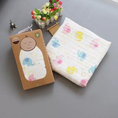 China High Quality Cheap Price 100% Cotton Muslin Anti-pilling Baby Wrap Wrap for sale