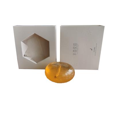 China Handmade Custom Soap Packaging Coated Kraft Paper Drawer Boxes Soap Paper Boxes for sale