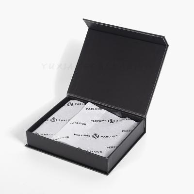 China Handmade Custom Logo Luxury Perfume Box Packaging Magnetic Paper Box With EVA For Perfume Bottles for sale