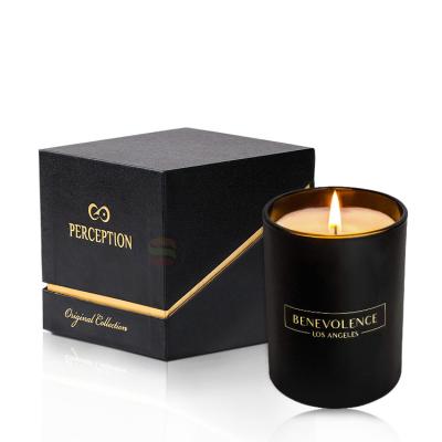 China Handmade Custom Elegant Candle Jar Two Pieces Boxes For Candles Spot UV Logo Wholesale Packaging Boxes For Candle for sale