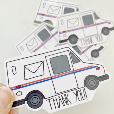 China Waterproof Thank You USPS STICKER Thank You Mailbox Decal Thank You All Delivery Workers Thank You Postal Worker Stickers for sale