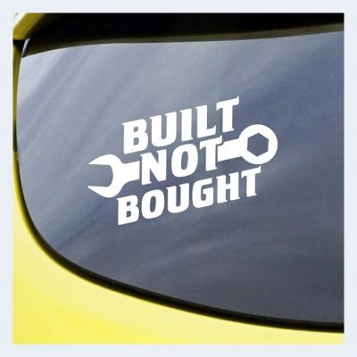 China Custom Heat Transfer Window Hood Sticker Glass Label Die Cut Logo Vinyl Car Decal for sale