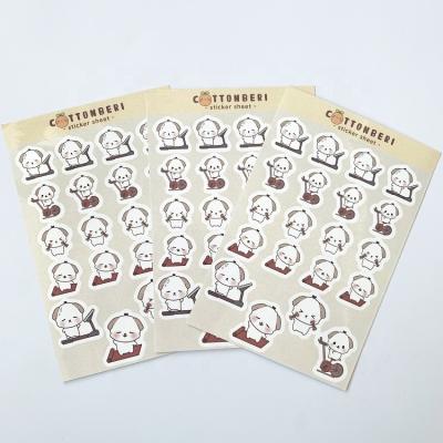 China Waterproof Factory Printing Custom Labels Vinyl Sticker Kiss Cut Sticker Sheet for sale