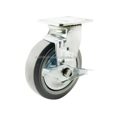 China Manufacturer Rigid For Plastic Heavy Duty Rubber Core 6Inch 8Inch Caster Wheel for sale