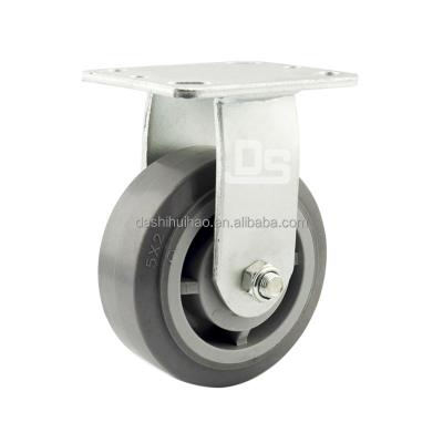 China OEM Swivel Ball Caster Wheel Plastic Core Silent Heavy Duty Rubber Silent Rigid Tread Ball Casters for sale