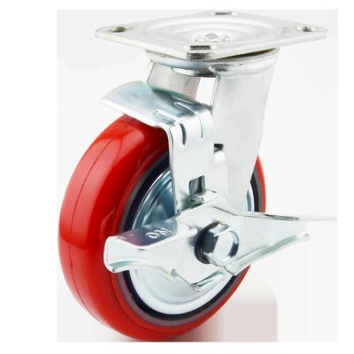 China Office Rigid Chair Factory Price Steel Medium Heavy Duty Industrial Outdoor Trolley Caster Wheels for sale