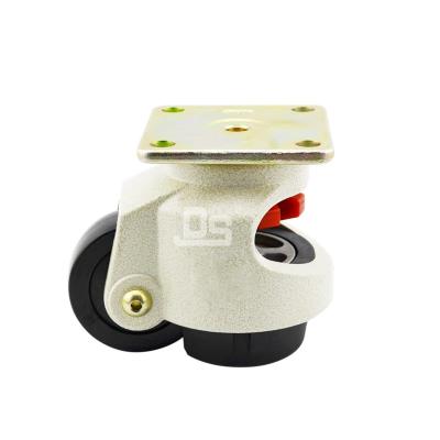 China 3 Inch Size 2 2.5 Tread Aluminum Alloy Nylon Shell Adjustable Horizontal Caster Wheels for sale