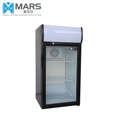 China Single-temperature counter table top refrigerator showcase cooler SC-80L for sale