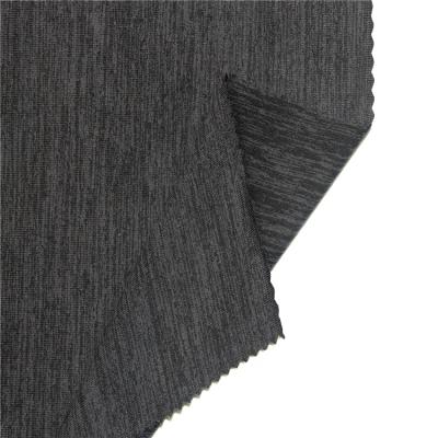 China Stretch Customized Design 88% Poly 12% Spandex Fabric Heather Jersey With Peached Breathable Yoga Fabric for sale