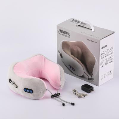 China 2023 New Trend NECK Spine Neck Massager Memory Cotton U Shape Electric Heating Shiatsu Massage Pillow for sale