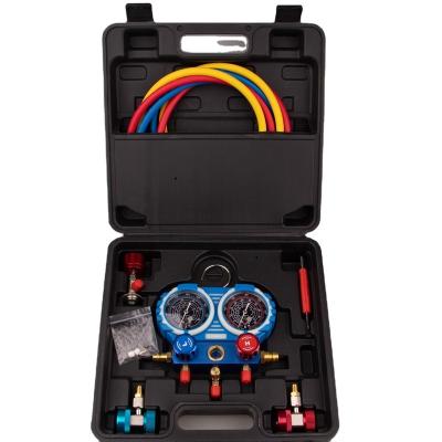 China R1234YF A/C Car Air Conditioning manifold gauge set hvac Pressure Double Gauge Set Diagnostic tools for sale