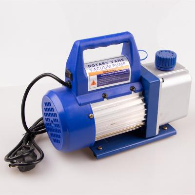 China 12 cfm 2rs-4 two stage oil rotary vane car vacuum pump with table havc 0.3pa 110v vacuum pump for sale