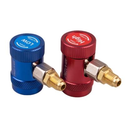 China r1234yf Adjustable quick coupler Brass for air conditioner 1 buyer for sale