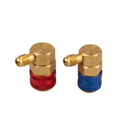 China Promotional sale high and low pressure side maintenance 14 copper r134a refrigerant quick connector zu verkaufen