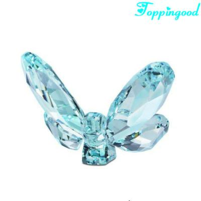 China New Design Europe Crystal Blue Butterfly Craft For Wedding Favors for sale