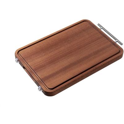 China Factory Supplier Disposable Chopper Acacia Wood Cutting Board With Handle for sale