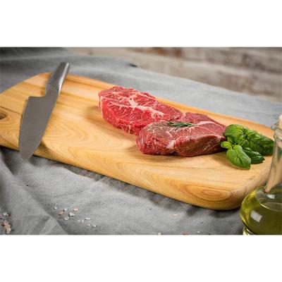 China Disposable Natural (Handmade) Natural Shaped Olive Wood 30cm Handle Cutting Board for sale