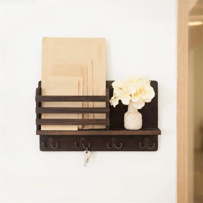 China Wholesale High Quality Storage Hallerbos Customize Rustic Floating Shelf Home Decor For Entryway Or Mudroom for sale