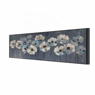 China Art Deco Professional Design Oil Paints Textured Canvas Flowers Handmade Oil Paintings Wall Art For Home Decor for sale