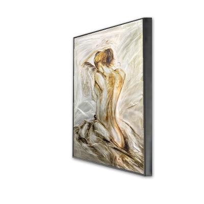 China Art Deco Original High Quality fashion sexy nude figurative portrait stretched canvas painting wall art for home decor for sale