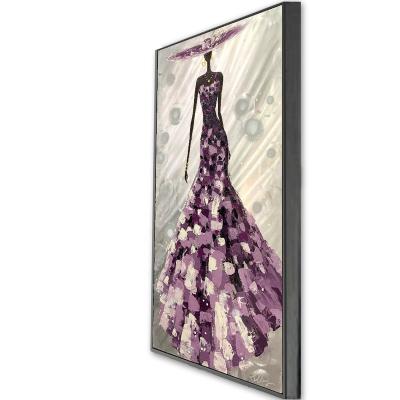 China Art Deco Heavy Textured 70x150cm Original Design Fashion Portrait Canvas Painting Figurative Wall Art For Home Decor for sale