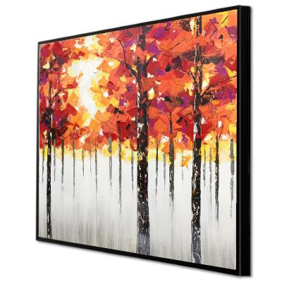 China Easy Custom Living Room Decoration For Sale Contemporary Cityscape Landscape Painting for sale