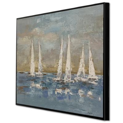 China Art Deco LumosArte Seascape Sailing Painting Home Decor Canvas Painting Art 100% Pure Hand Painted for sale