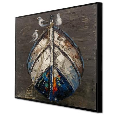 China Handmade Art Deco Modern Seascape Oil Painting Canvas Art For Home Decor for sale