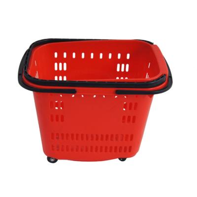 China Eco - Friendly Plastic Shopping Basket For Convenient Supermarket Best Selling for sale